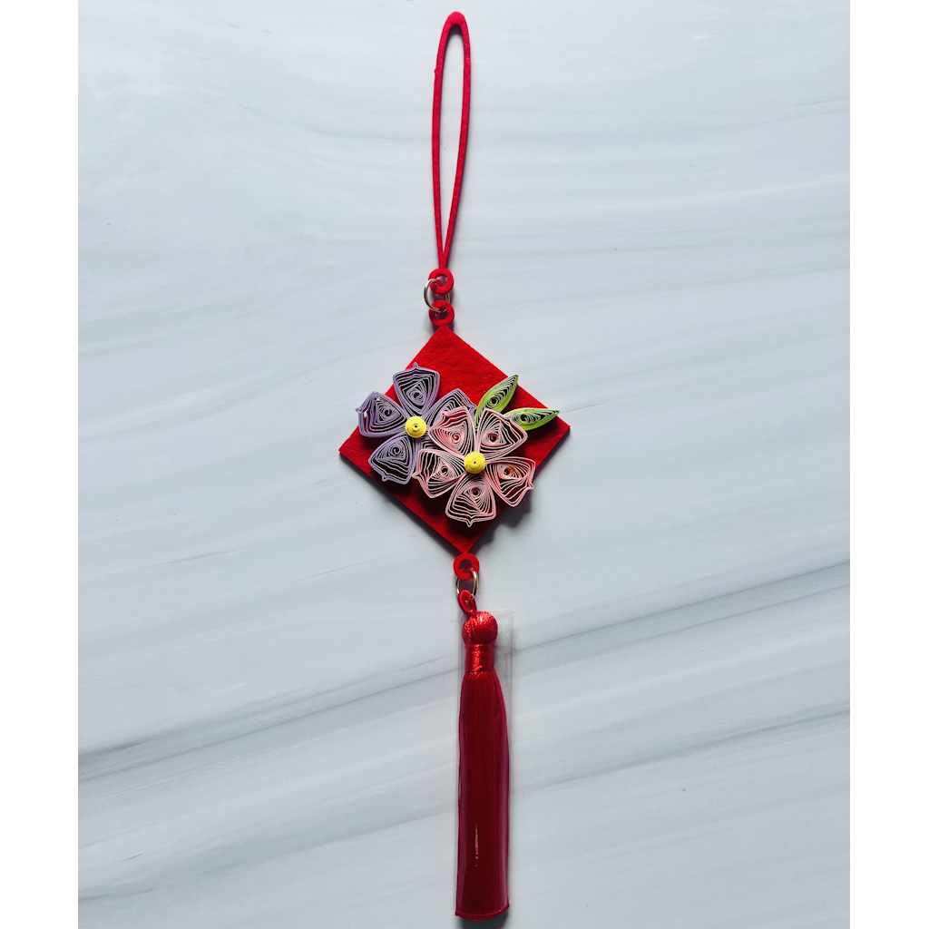 新春捲紙吊飾 - 花開富貴2